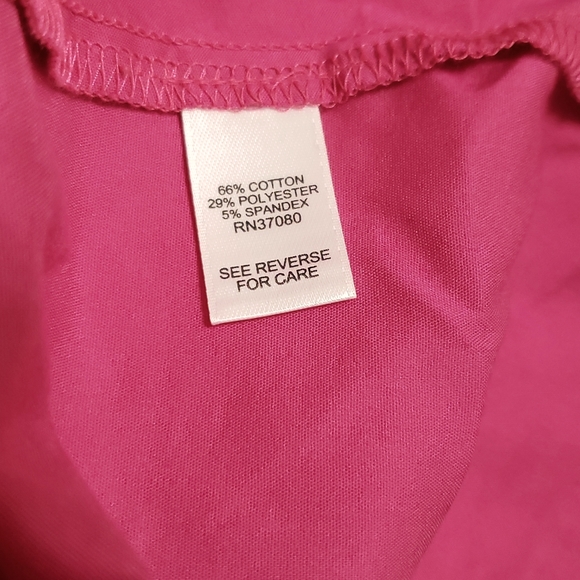 Cato - Hot Pink Ruched Shirt - Ladies Medium - Picture 9 of 11